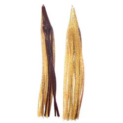 Game Skirt - 260/062 - Brown Over Gold Glitter