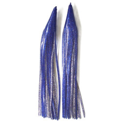Game Skirt - 260/903 - Denim Blue Glitter Over Silver Glitter