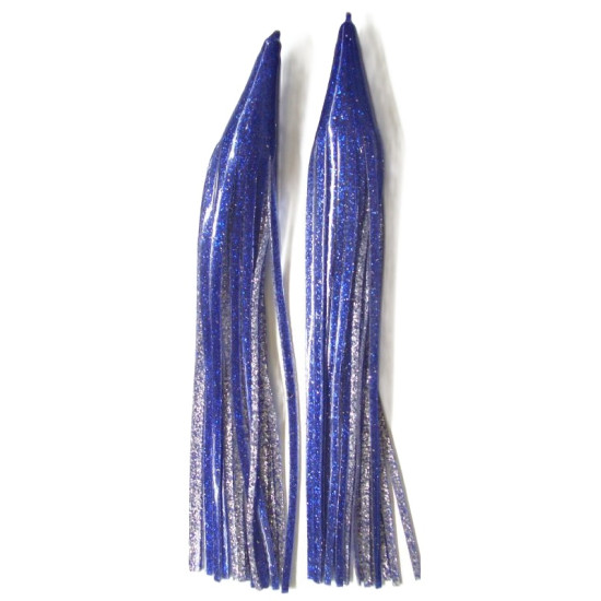 Game Skirt - 260/903 - Denim Blue Glitter Over Silver Glitter
