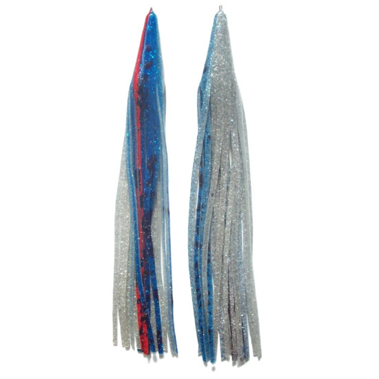 Game Skirt - 260/091 - Blue With Black Tread Over Silver Glitter