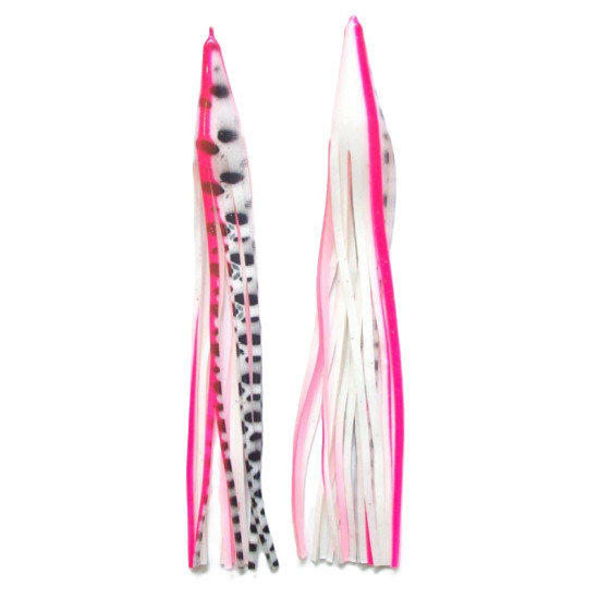 Game Skirt - 260/099 - White With Black Diamonds With Pink Line
